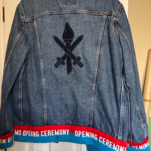 RARE DESIGNER SPECIAL EDITION Opening Ceremony x Levi’s Jean Jacket XL Unisex - Picture 7 of 11